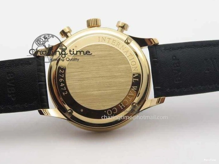 MIROTIME 0301 Portuguese Chrono RG IW371415 ZF 1:1 Best Edition Black Dial On Black Leather Strap A79350 (Slim Movement) FashionForward 7264